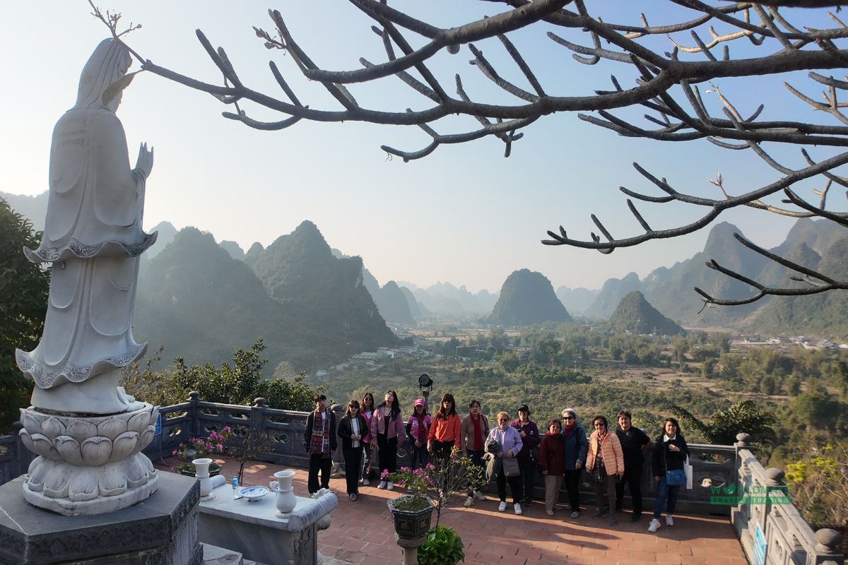 Phat Tich Pagoda by Ban Gioc Waterfalls